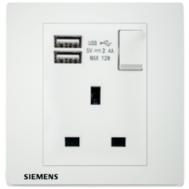 DELTA® relfa, siemens, socket, USB socket