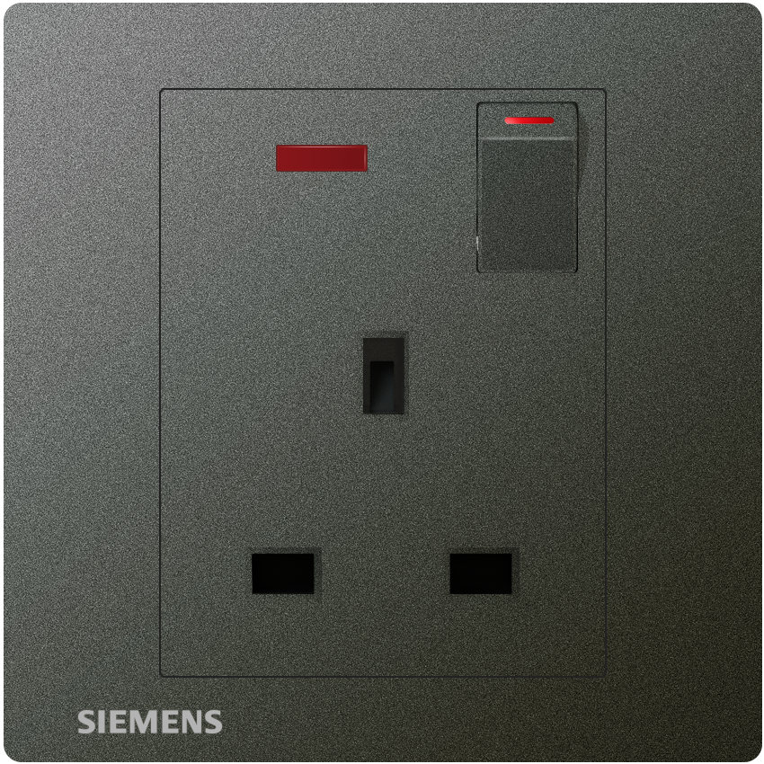 DELTA®relfa - 13A 1 Gang SP Switched Socket with Neon Indicator