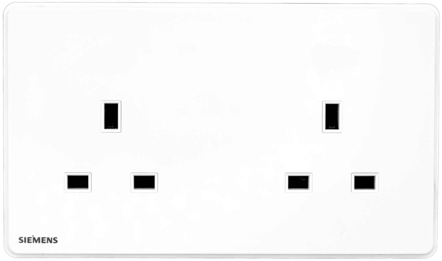 DELTA®arina - 13A Twin Gang Unswitched Socket