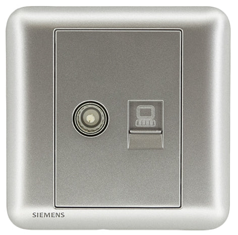 DELTA®seata - TV + RJ45 CAT5e Socket