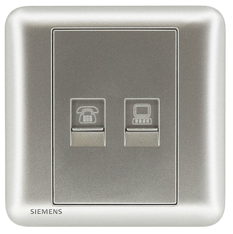 DELTA®seata - RJ11 + RJ45 CAT5e Socket