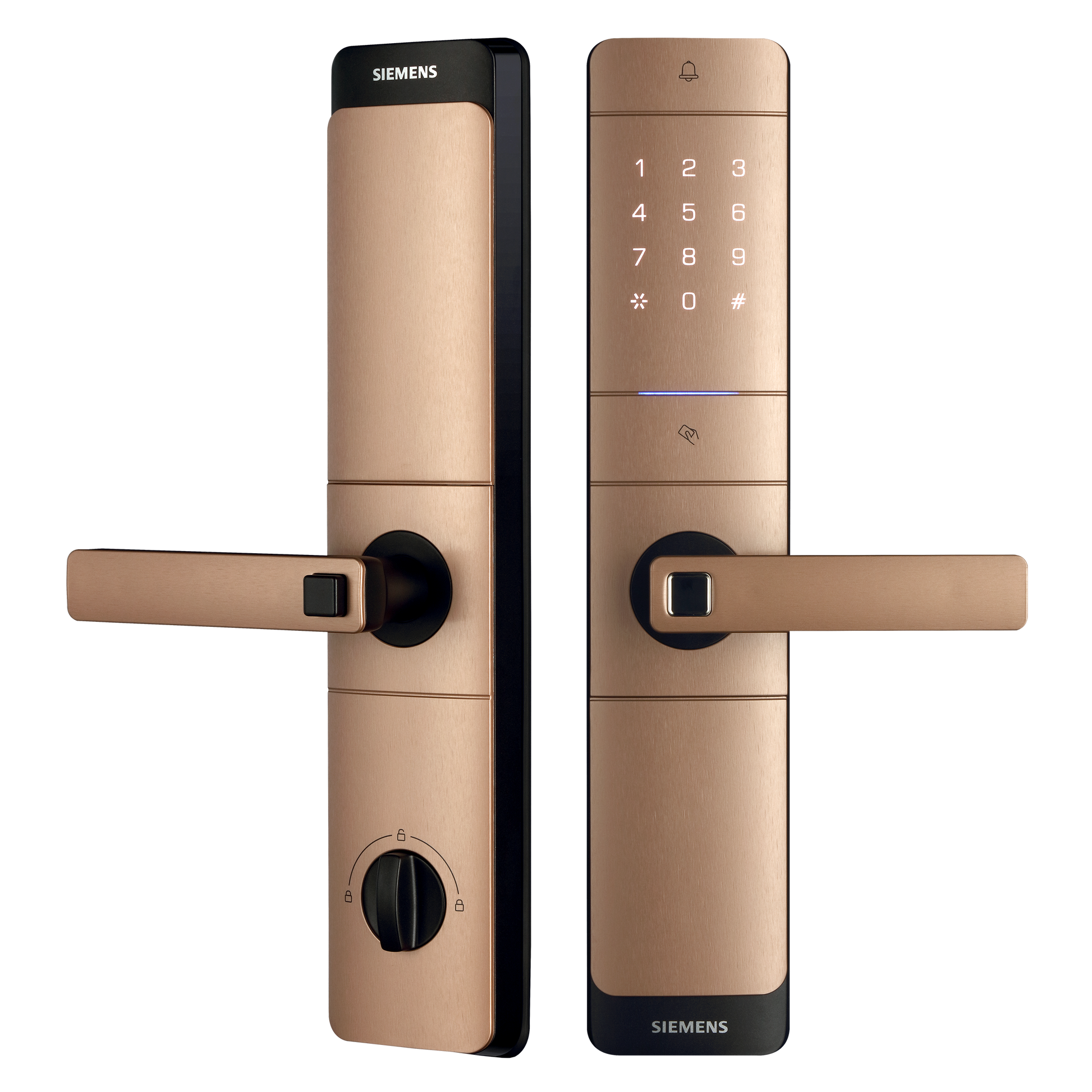 smart lock, smart door lock, Digital Door Lock, C320, Bronze Gold, Siemens