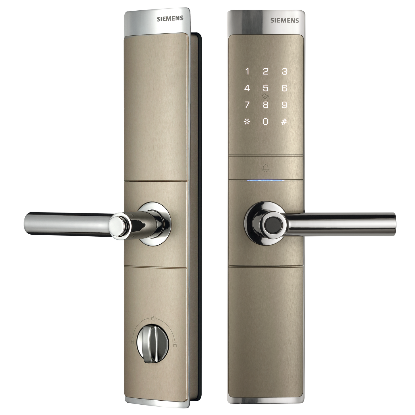 smart lock, smart door lock, Digital Door Lock, C321, Champagne Gold, Siemens