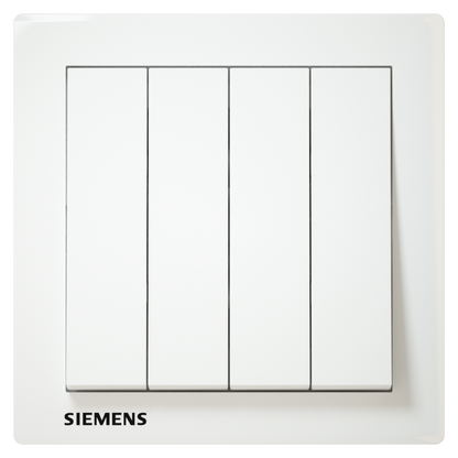 DELTA®relfa, siemens, switch, 4 gang